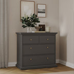 Primrose Chest of 4 Drawers in Matt Grey