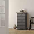 Primrose Chest 5 Drawers in Matt Grey