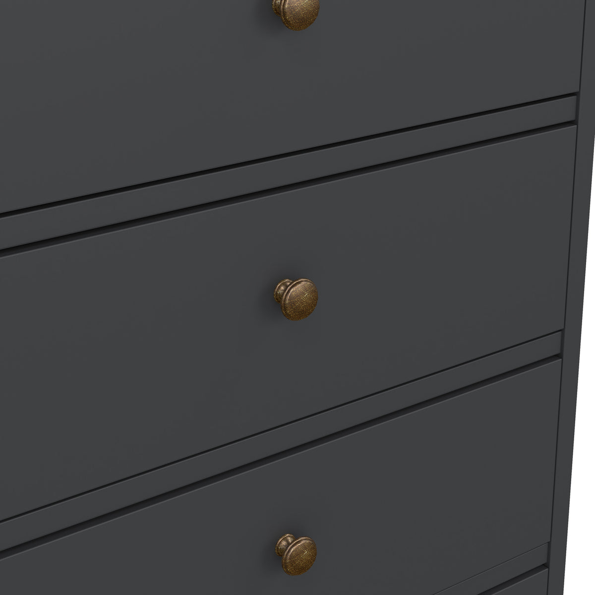 Primrose Chest 5 Drawers in Matt Grey