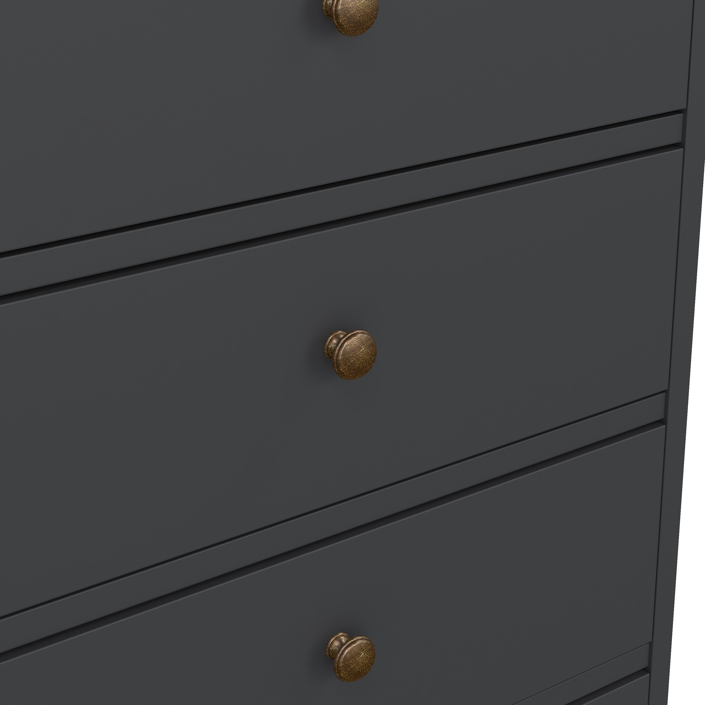 Primrose Chest 5 Drawers in Matt Grey