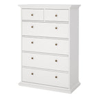Primrose Chest of 6 Drawers in White