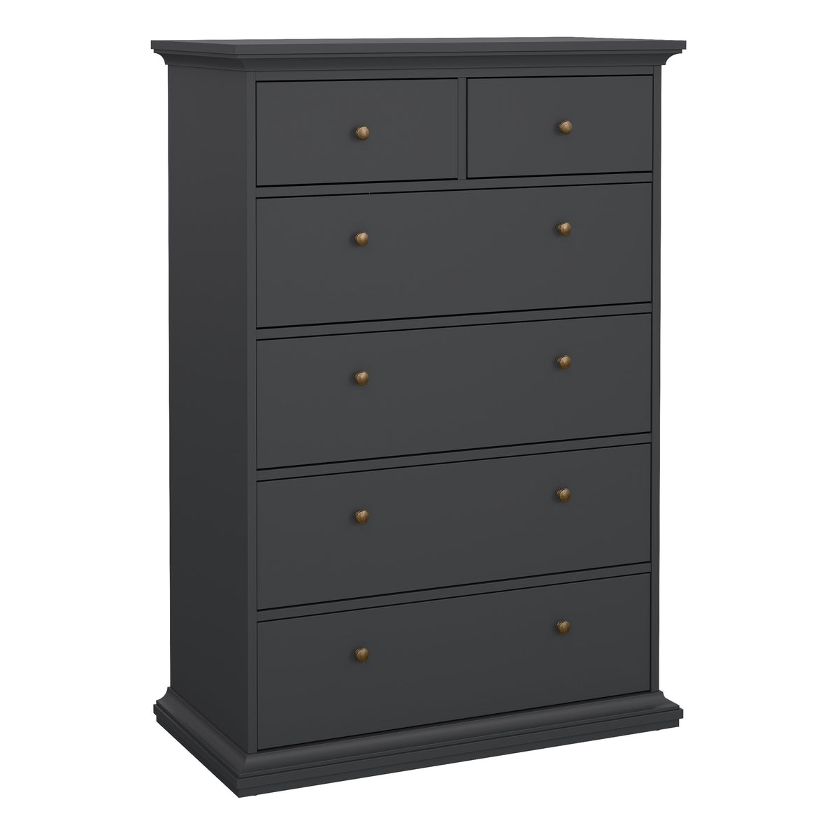 Primrose Chest of 6 Drawers in Matt Grey