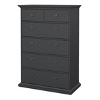 Primrose Chest of 6 Drawers in Matt Grey