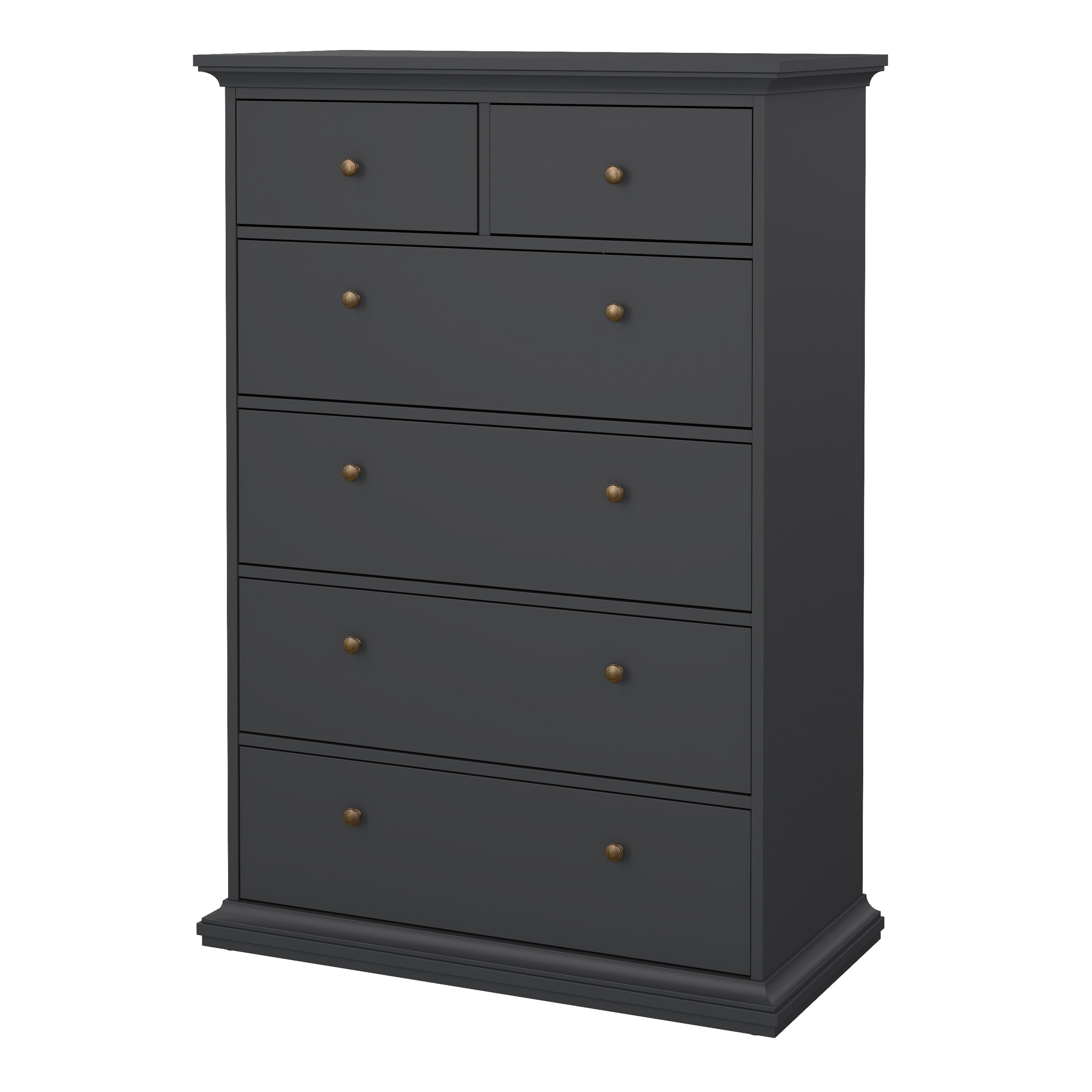 Primrose Chest of 6 Drawers in Matt Grey