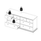 Primrose Chest of 8 Drawers in White