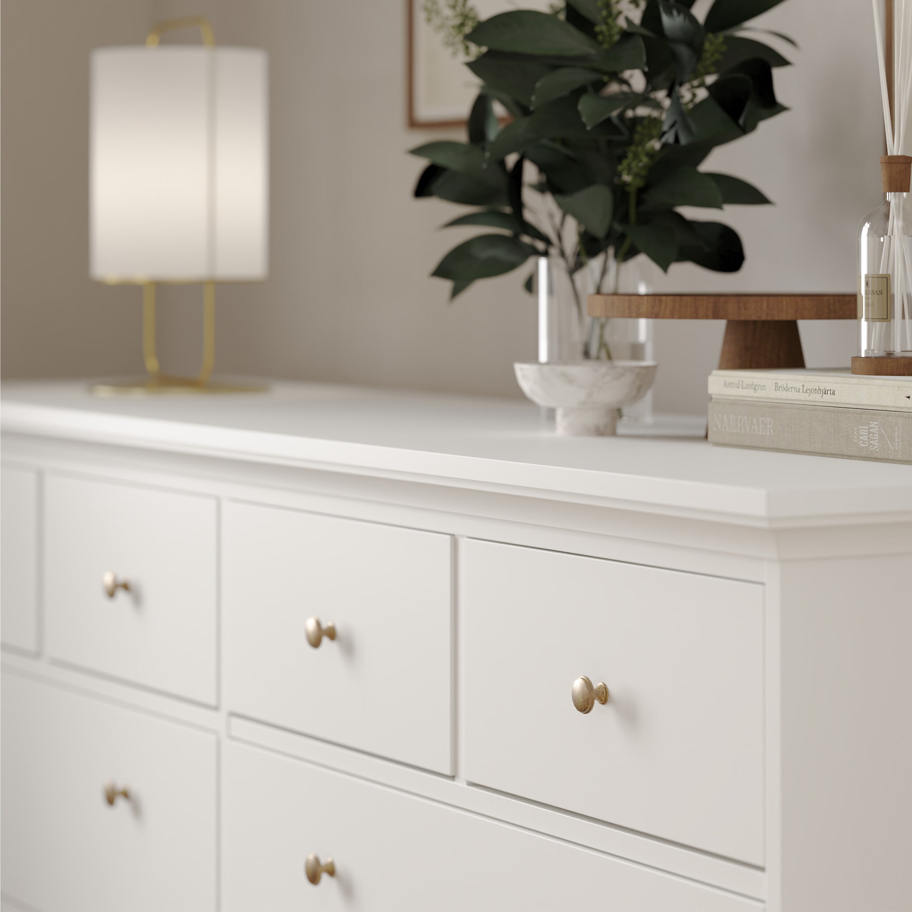 Primrose Chest of 8 Drawers in White