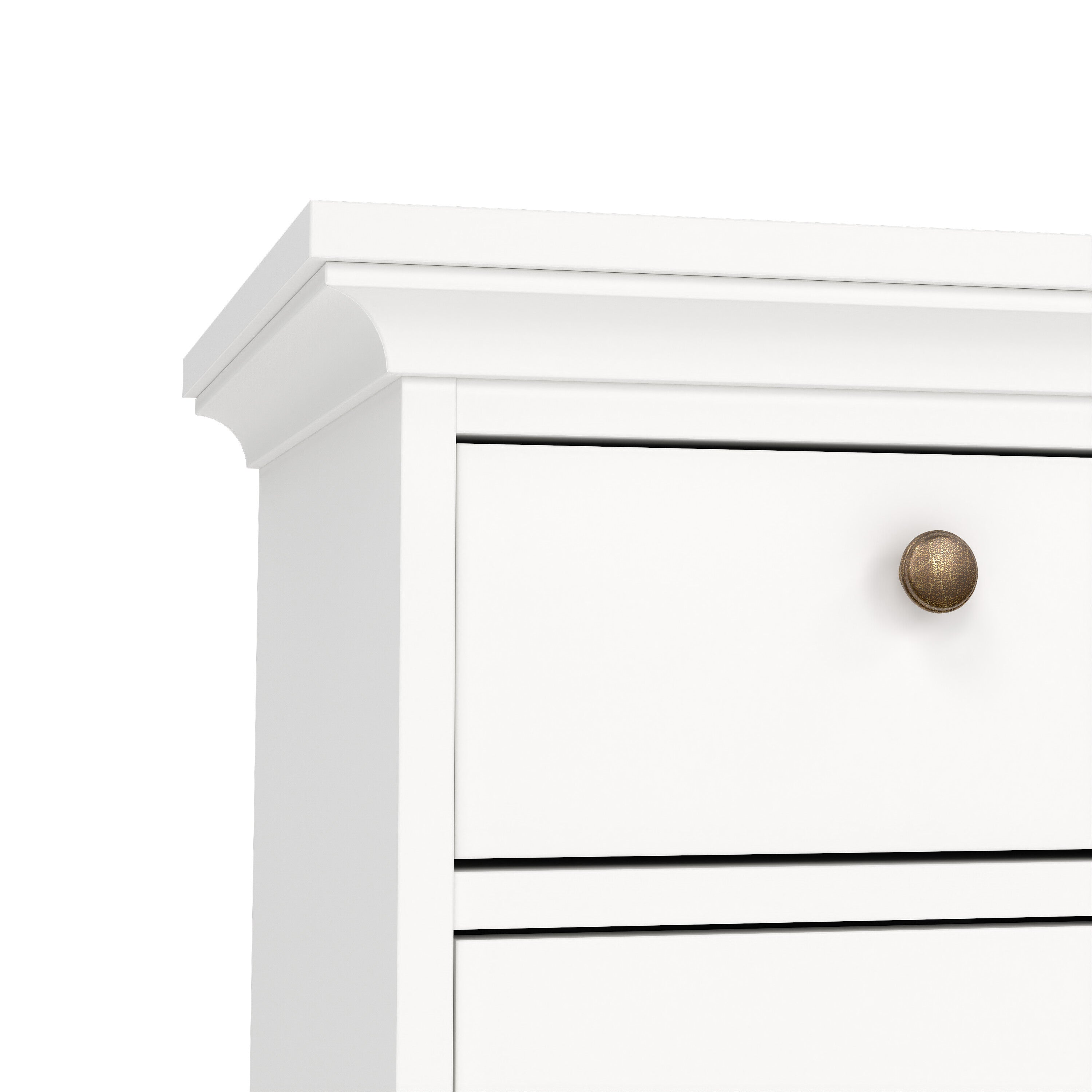 Primrose Bedside - 1 Door + 1 Drawer in White