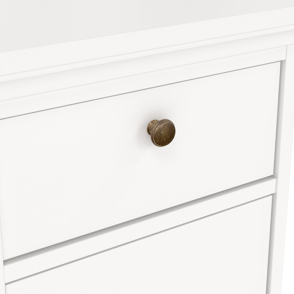 Primrose Bedside - 1 Door + 1 Drawer in White