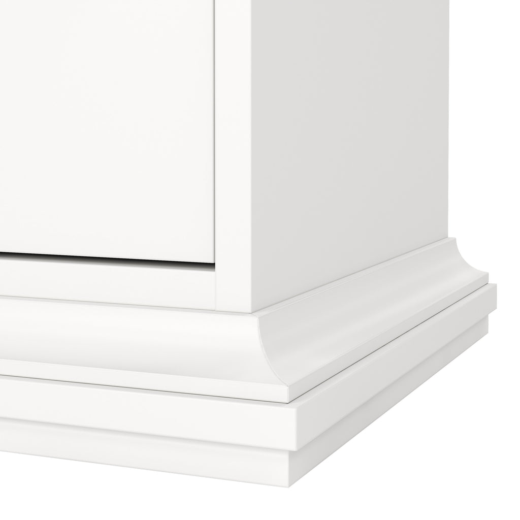 Primrose Bedside - 1 Door + 1 Drawer in White