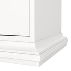 Primrose Bedside - 1 Door + 1 Drawer in White