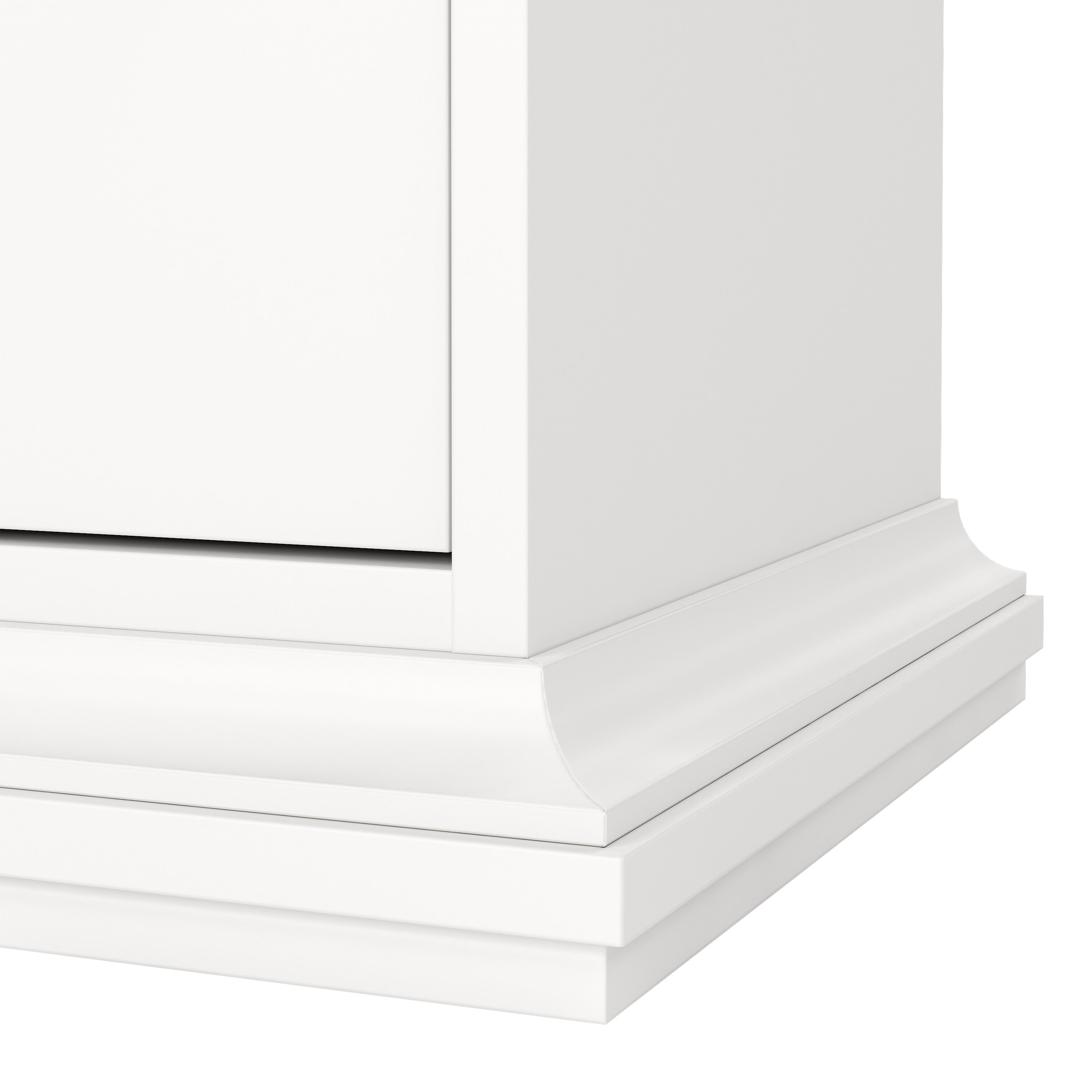 Primrose Bedside - 1 Door + 1 Drawer in White