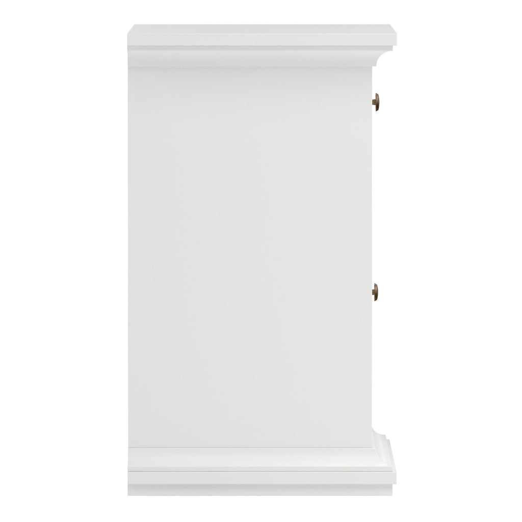 Primrose Bedside - 1 Door + 1 Drawer in White
