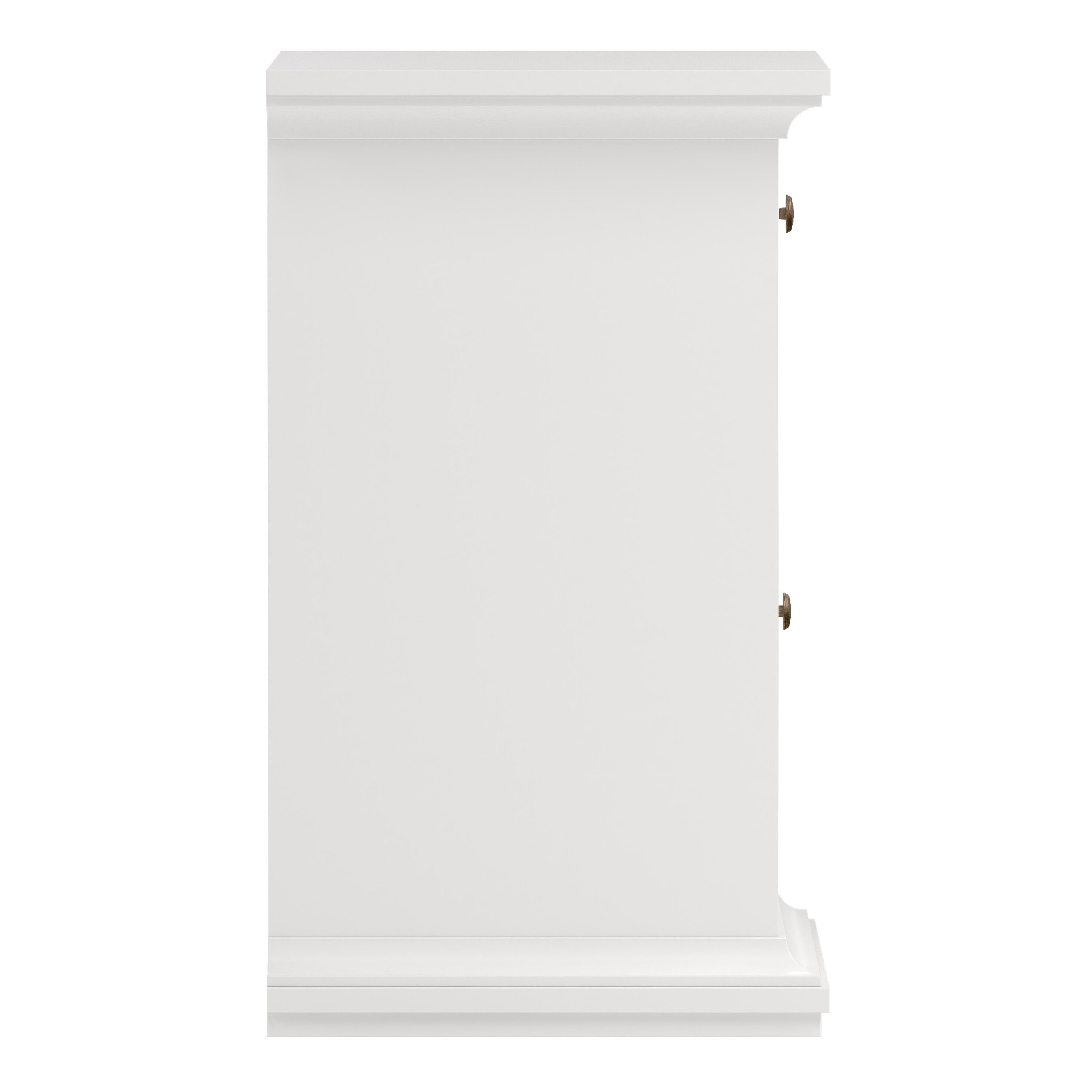 Primrose Bedside - 1 Door + 1 Drawer in White
