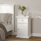 Primrose Bedside - 1 Door + 1 Drawer in White