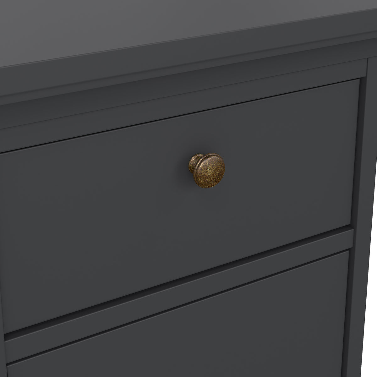 Primrose Bedside - 1 Door + 1 Drawer in Matt Grey
