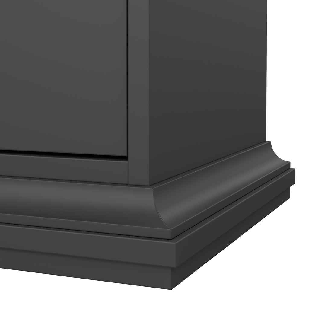 Primrose Bedside - 1 Door + 1 Drawer in Matt Grey