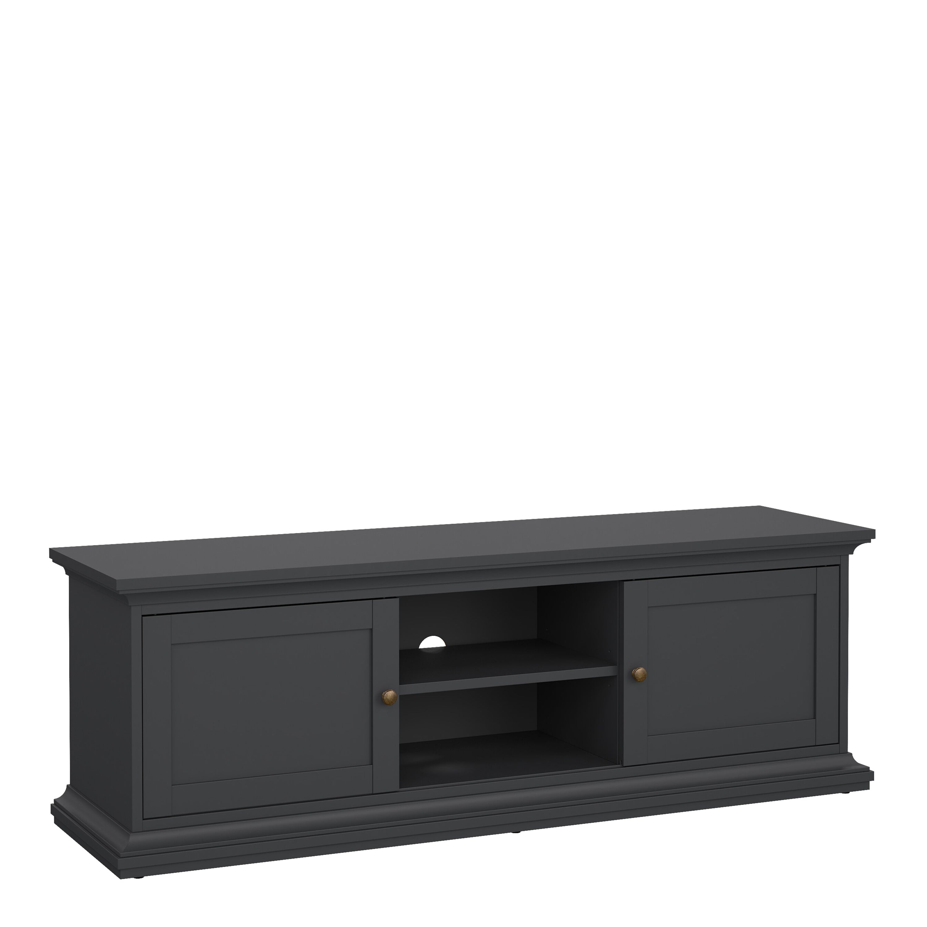 Primrose TV-unit 2 frame Doors in Matt Grey