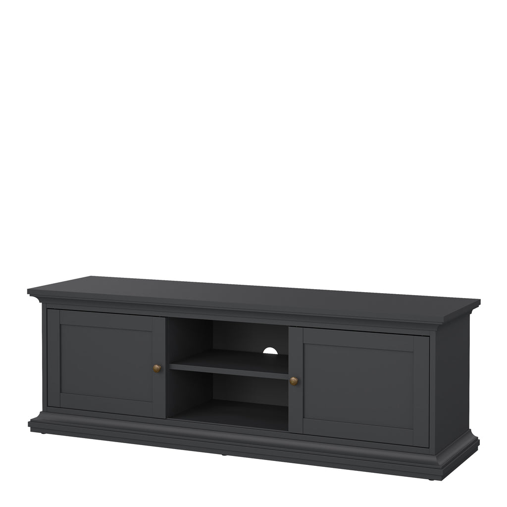 Primrose TV-unit 2 frame Doors in Matt Grey
