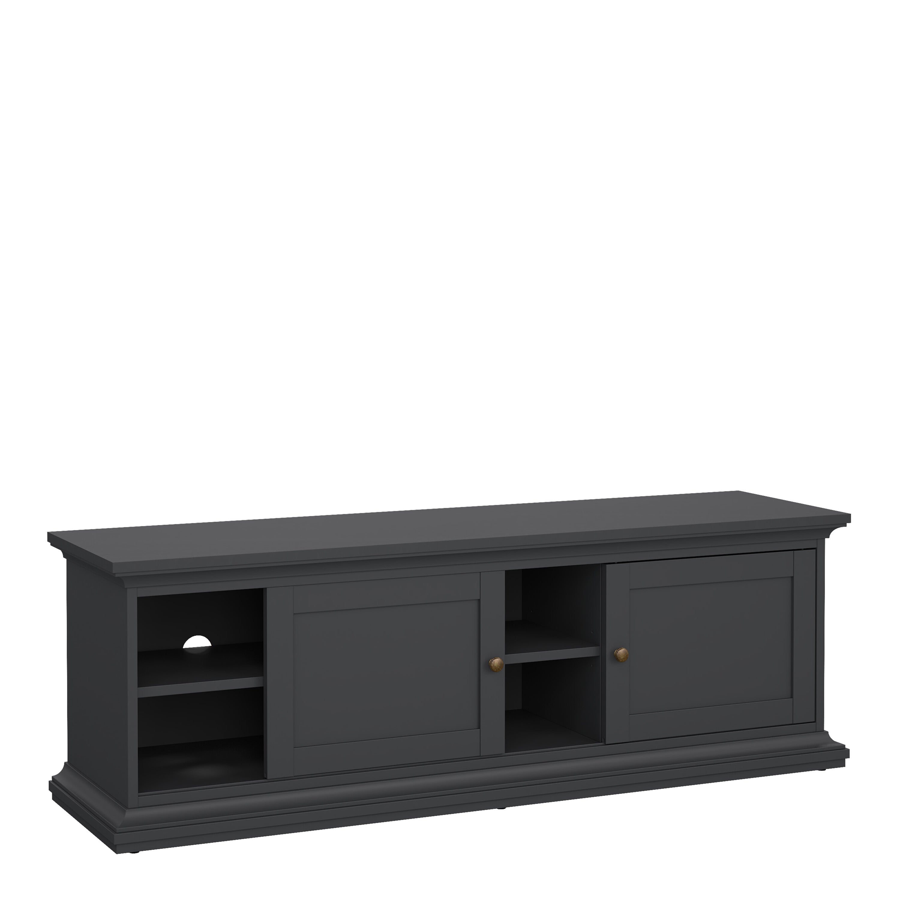 Primrose TV-unit 2 frame Doors in Matt Grey