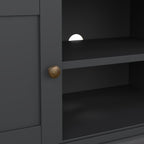 Primrose TV-unit 2 frame Doors in Matt Grey