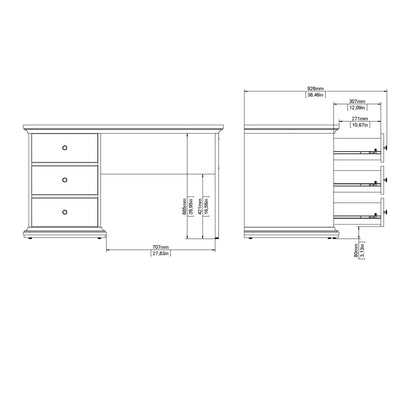 Primrose Desk in Matt Grey