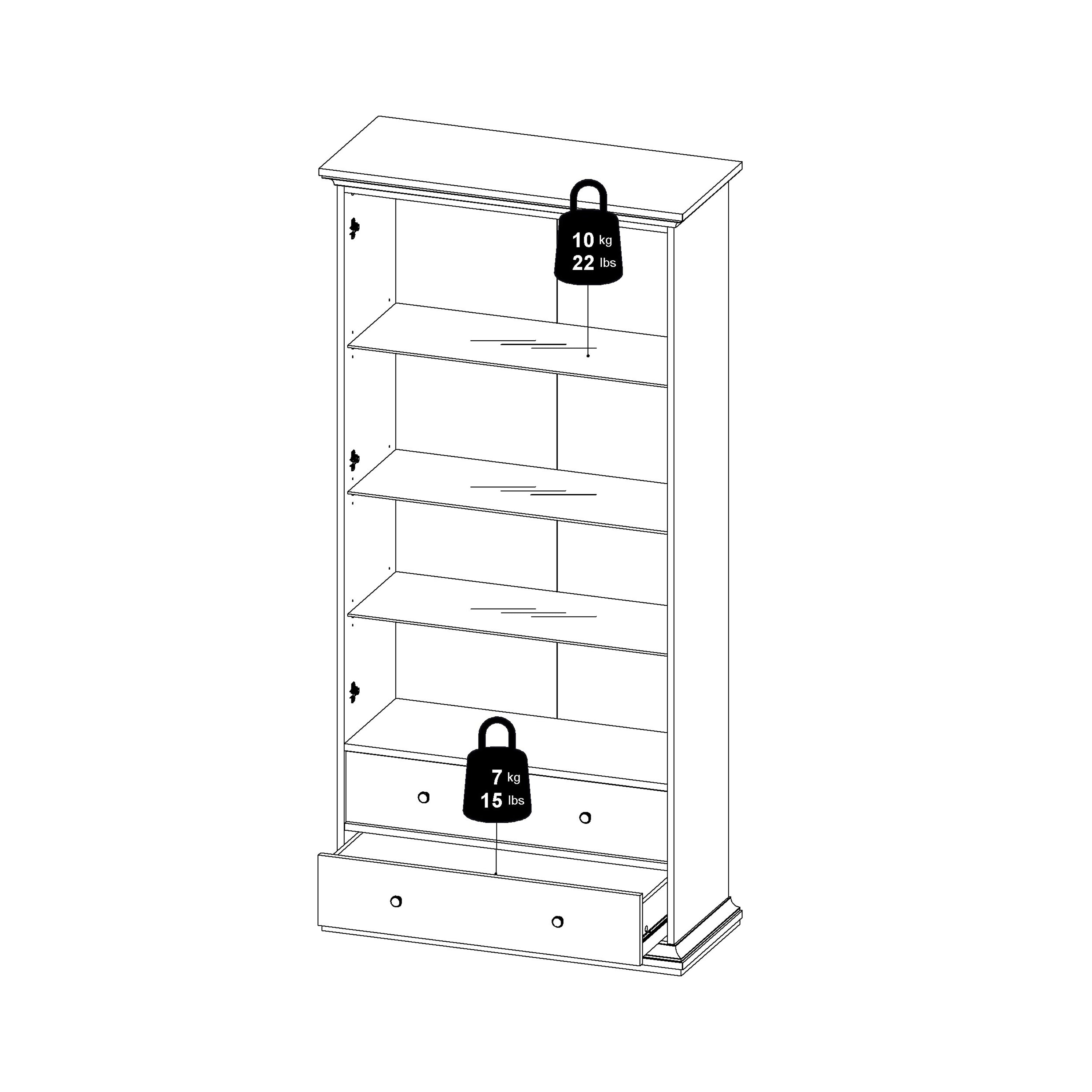 Primrose China cabinet in White