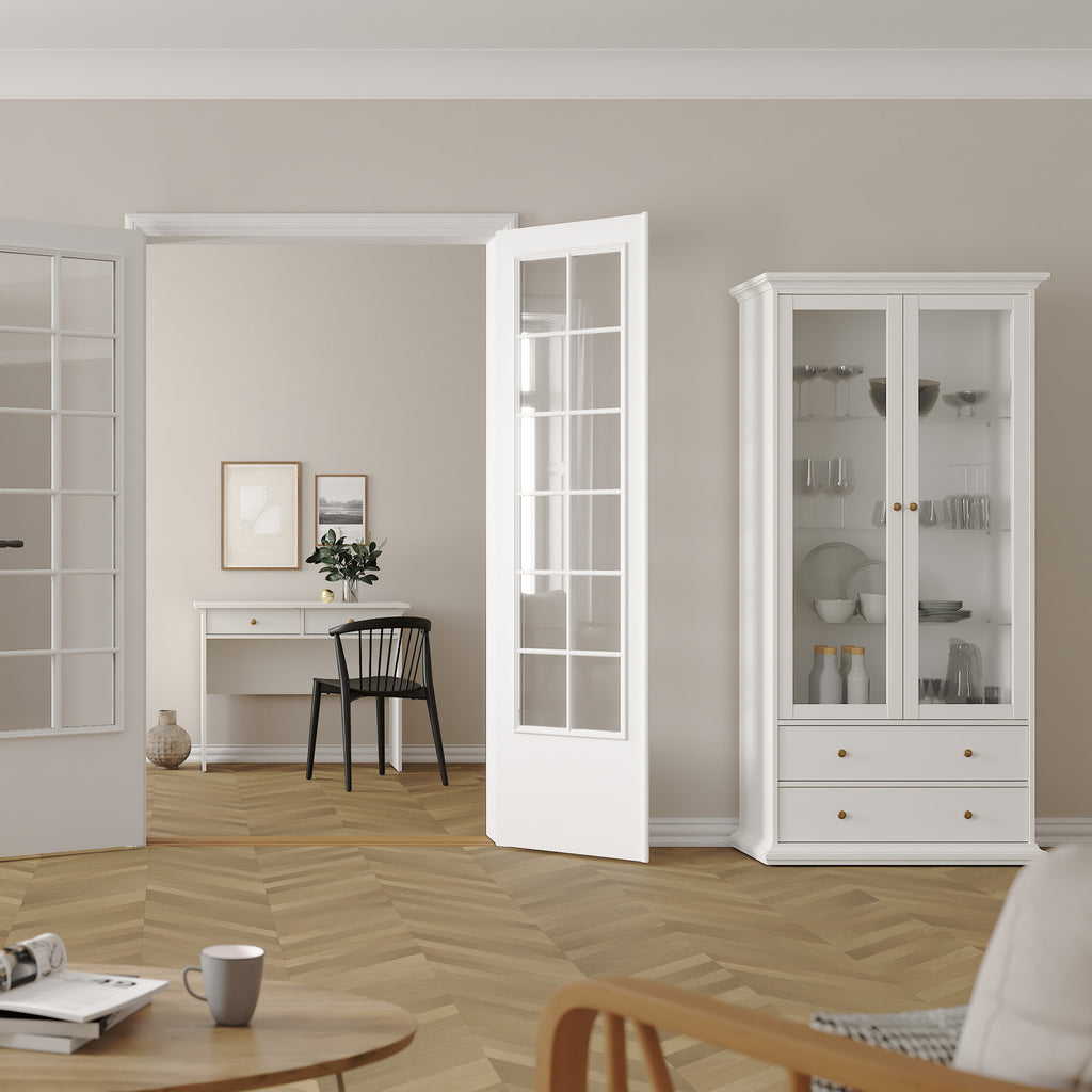 Primrose China cabinet in White