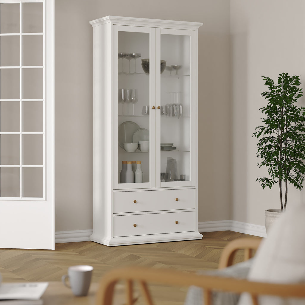 Primrose China cabinet in White