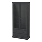 Primrose China cabinet in Matt Grey