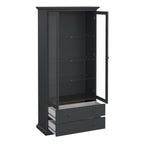 Primrose China cabinet in Matt Grey