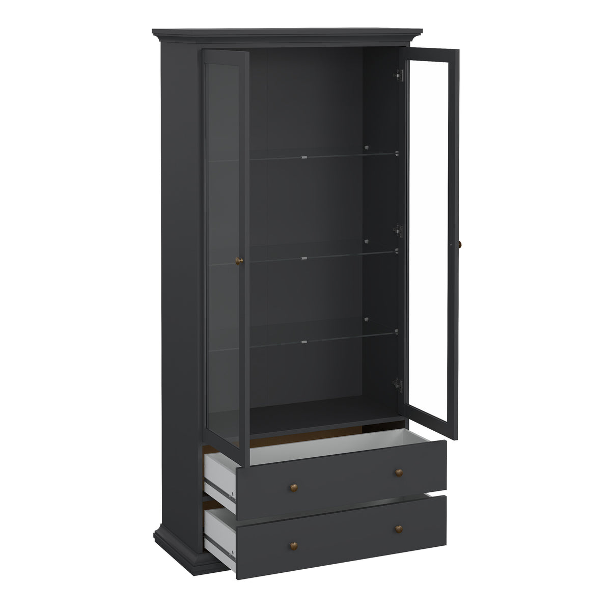 Primrose China cabinet in Matt Grey