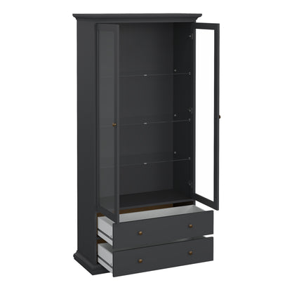Primrose China cabinet in Matt Grey