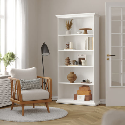 Primrose Tall Bookcase in White