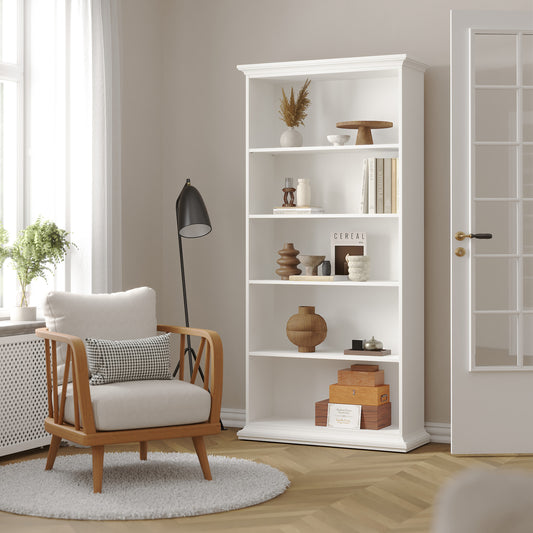 Primrose Tall Bookcase in White