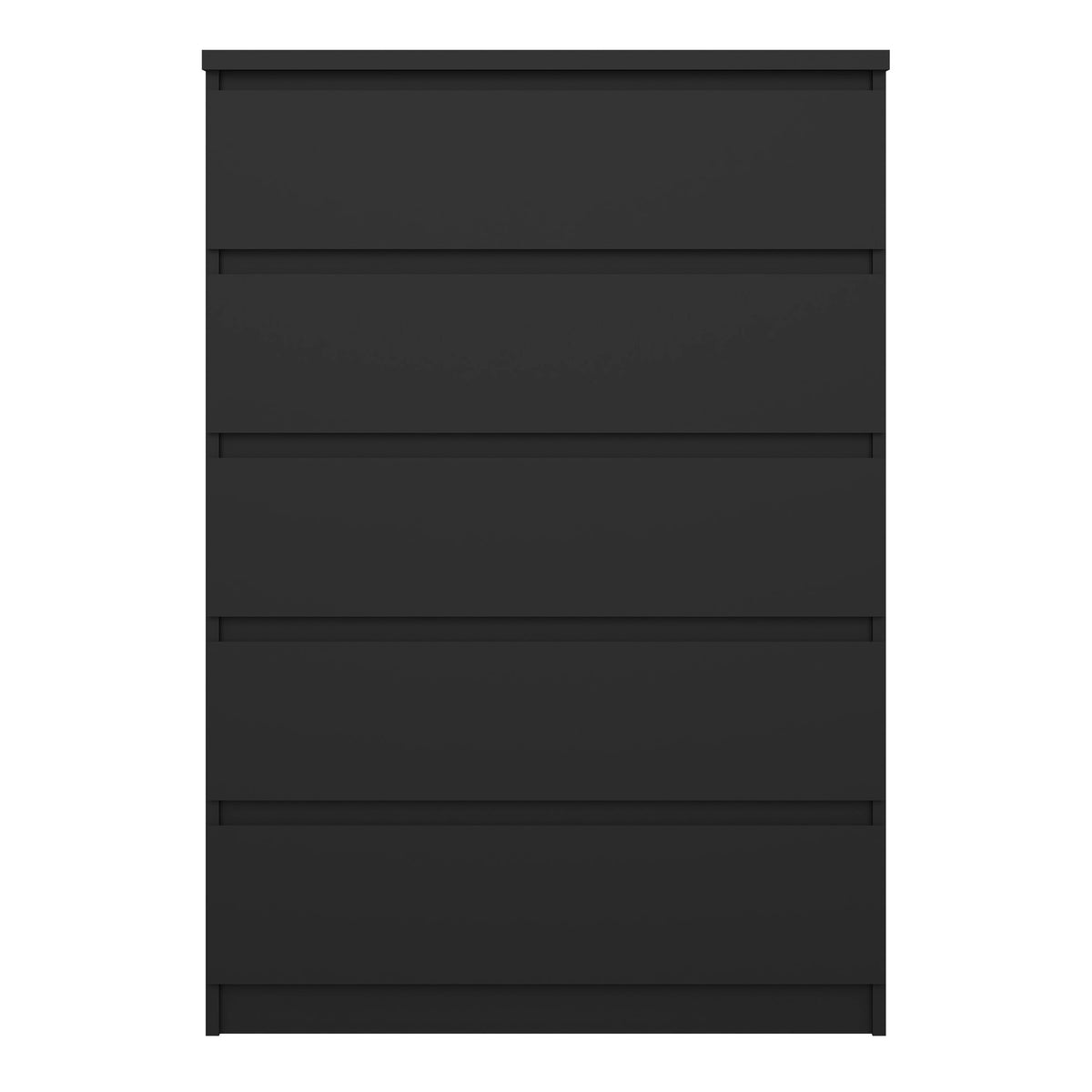 Naia Chest of 5 Drawers in Black Matt