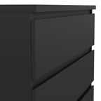 Naia Chest of 5 Drawers in Black Matt
