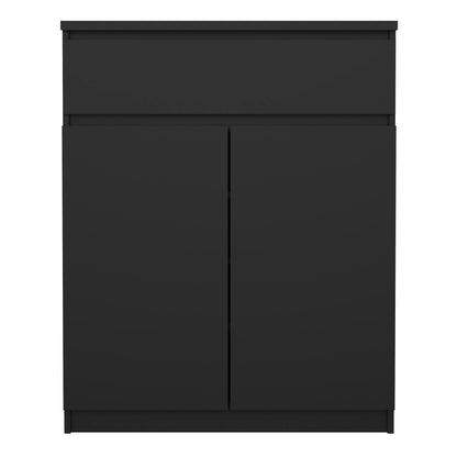 Naia Sideboard - 1 Drawer 2 Doors in Black Matt
