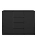 Naia Sideboard 4 Drawers 2 Doors in Black Matt
