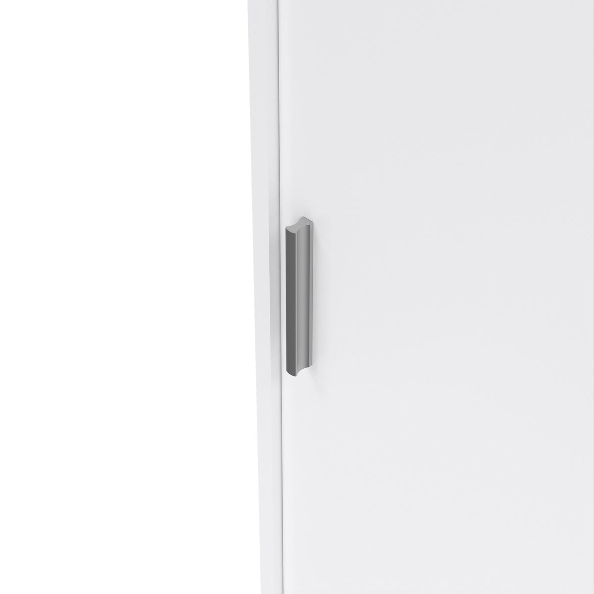 Naia Wardrobe with 2 Sliding Doors 1 Door 3 Drawers in White High Gloss