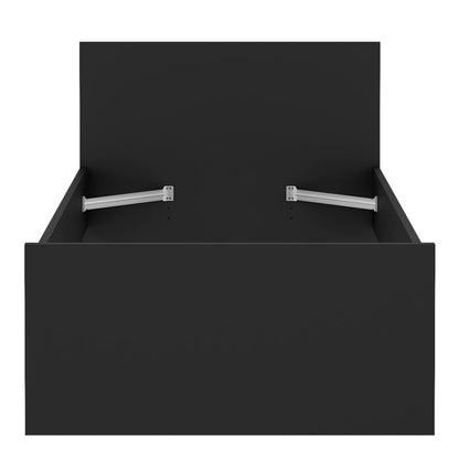 Naia Single Bed 3ft (90 x 190) in Black Matt