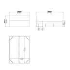 Naia Double Bed 4ft6 (140 x 190) in Black Matt