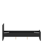 Naia Double Bed 4ft6 (140 x 190) in Black Matt