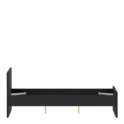 Naia Double Bed 4ft6 (140 x 190) in Black Matt