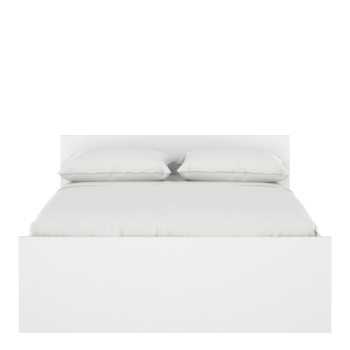 Naia Double Bed 4ft6 (140 x 190) in White High Gloss