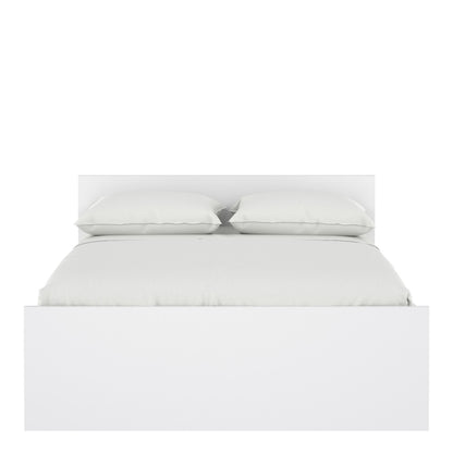 Naia Double Bed 4ft6 (140 x 190) in White High Gloss