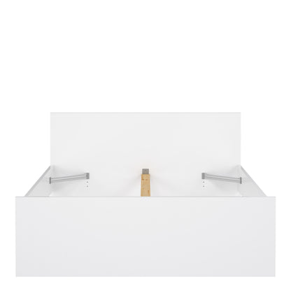 Naia Double Bed 4ft6 (140 x 190) in White High Gloss