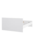 Naia Double Bed 4ft6 (140 x 190) in White High Gloss