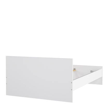 Naia Double Bed 4ft6 (140 x 190) in White High Gloss