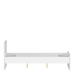 Naia Double Bed 4ft6 (140 x 190) in White High Gloss