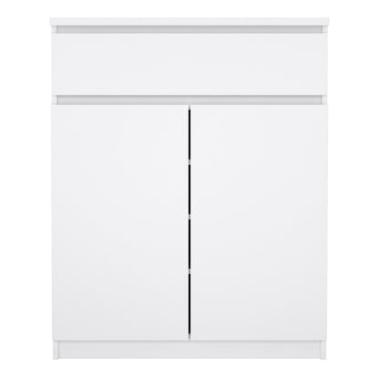 Naia Sideboard 1 Drawer 2 Doors in White High Gloss